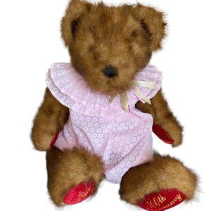 Dan Dee 100th Anniversary Teddy Bear Plush Baby Pink Catherine Malandrino Dress